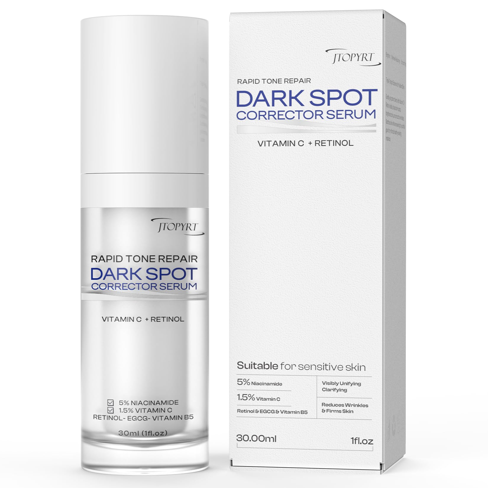 Amazon.com: Jtopyrt Dark Spot Corrector Serum: Retinol & Vitamin C